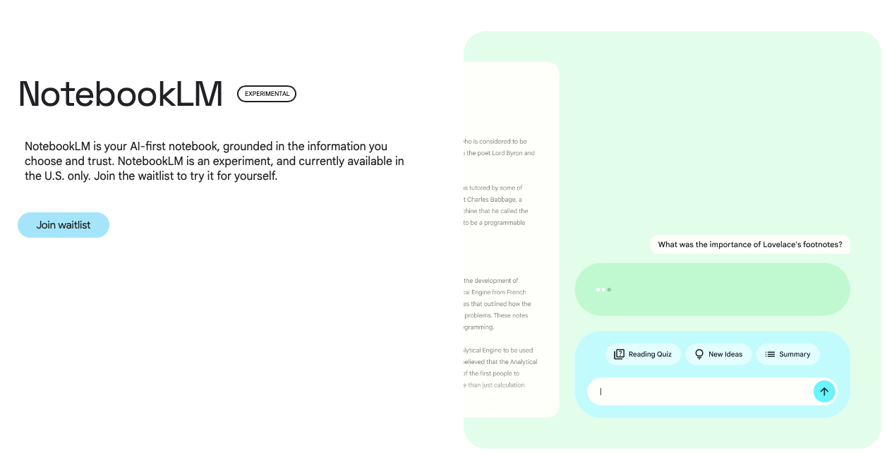 Google Releases New AI-Powered Note-Taking App Called NotebookLM