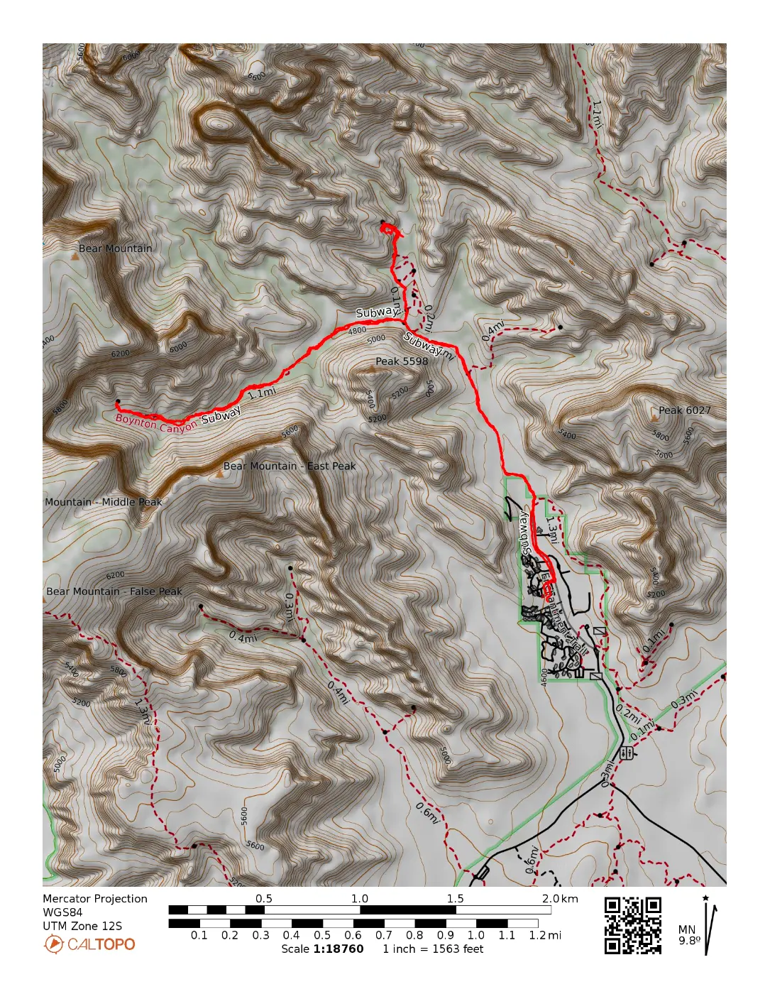 Boynton Canyon Map