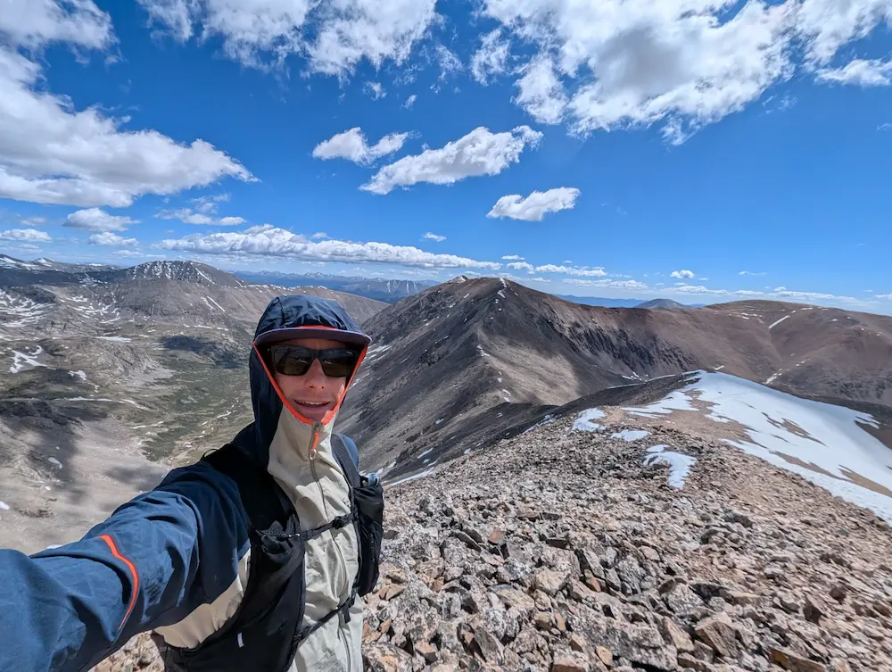 Summit of Mt. Democrat Looking North