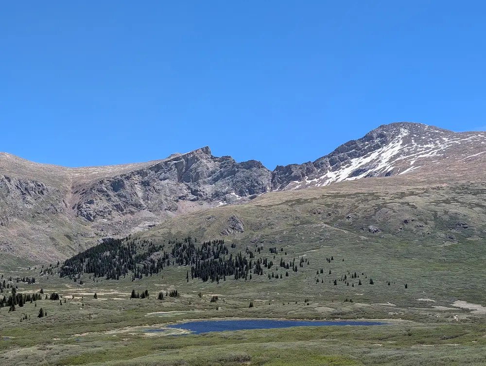 The sawtooth and mount bierstadt