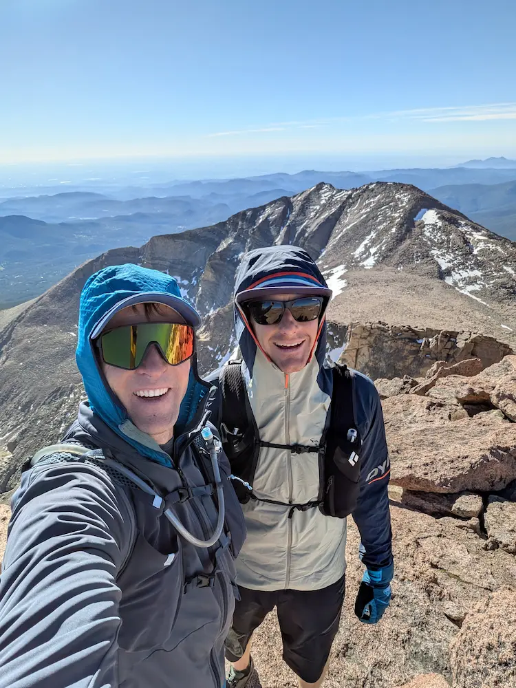 Summit view on longs peak