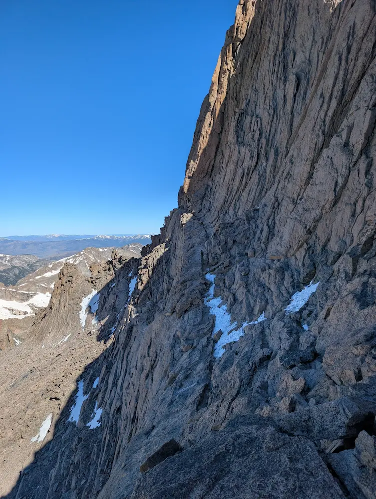 The narrows on Longs Peak