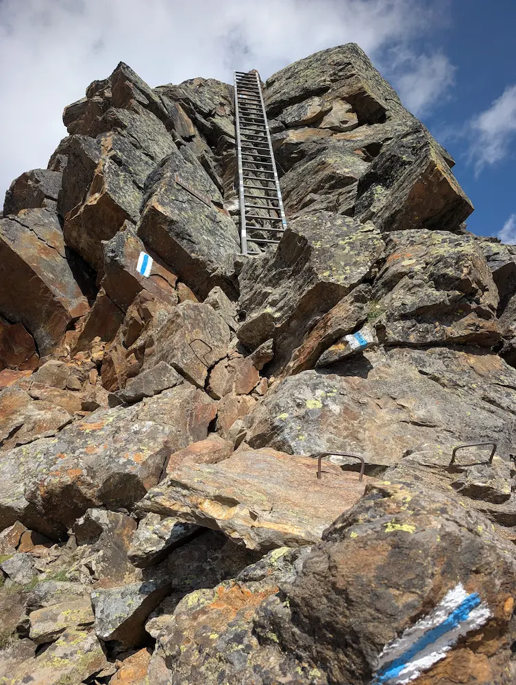 Ladder climb Via Ferrata