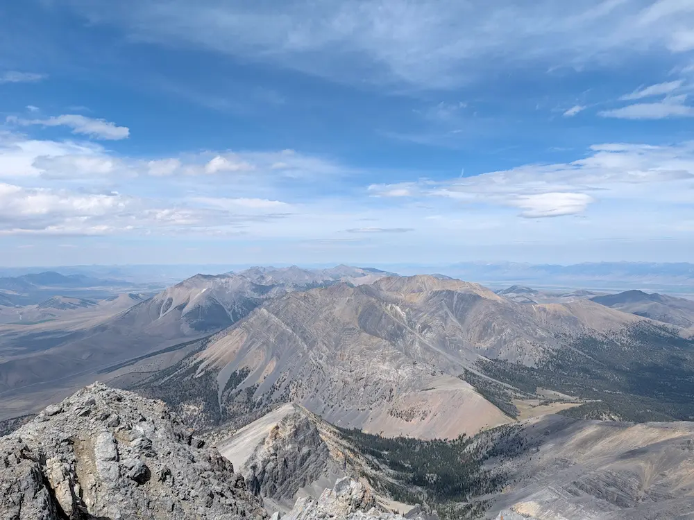 View from Borah Peak North