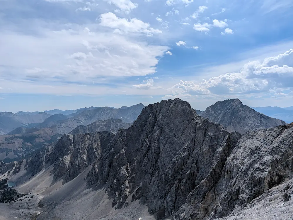Sacajawea Peak and Mount Idaho of the Lost River Range