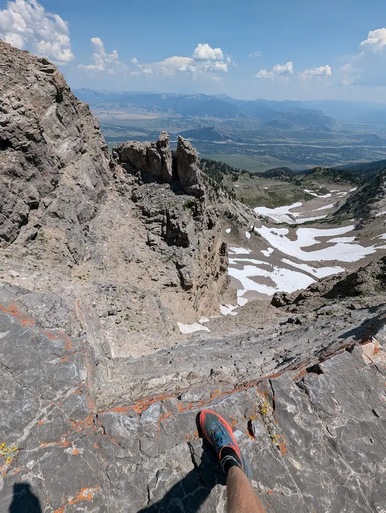Once is Enough Couloir from Cody Peak