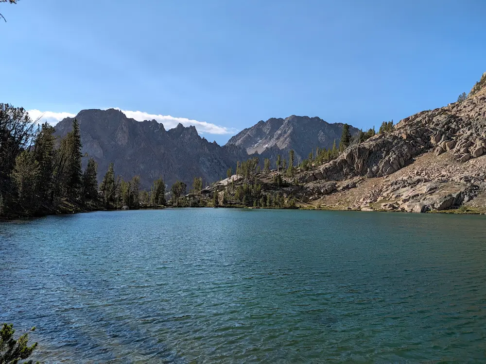 Scree Lake & Castle Peak White Clouds