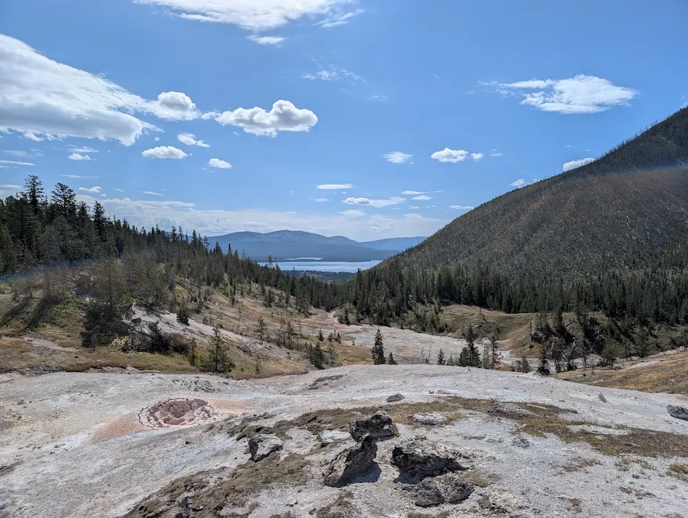 Heart Lake Overlook & Geyser Basin Yellowstone