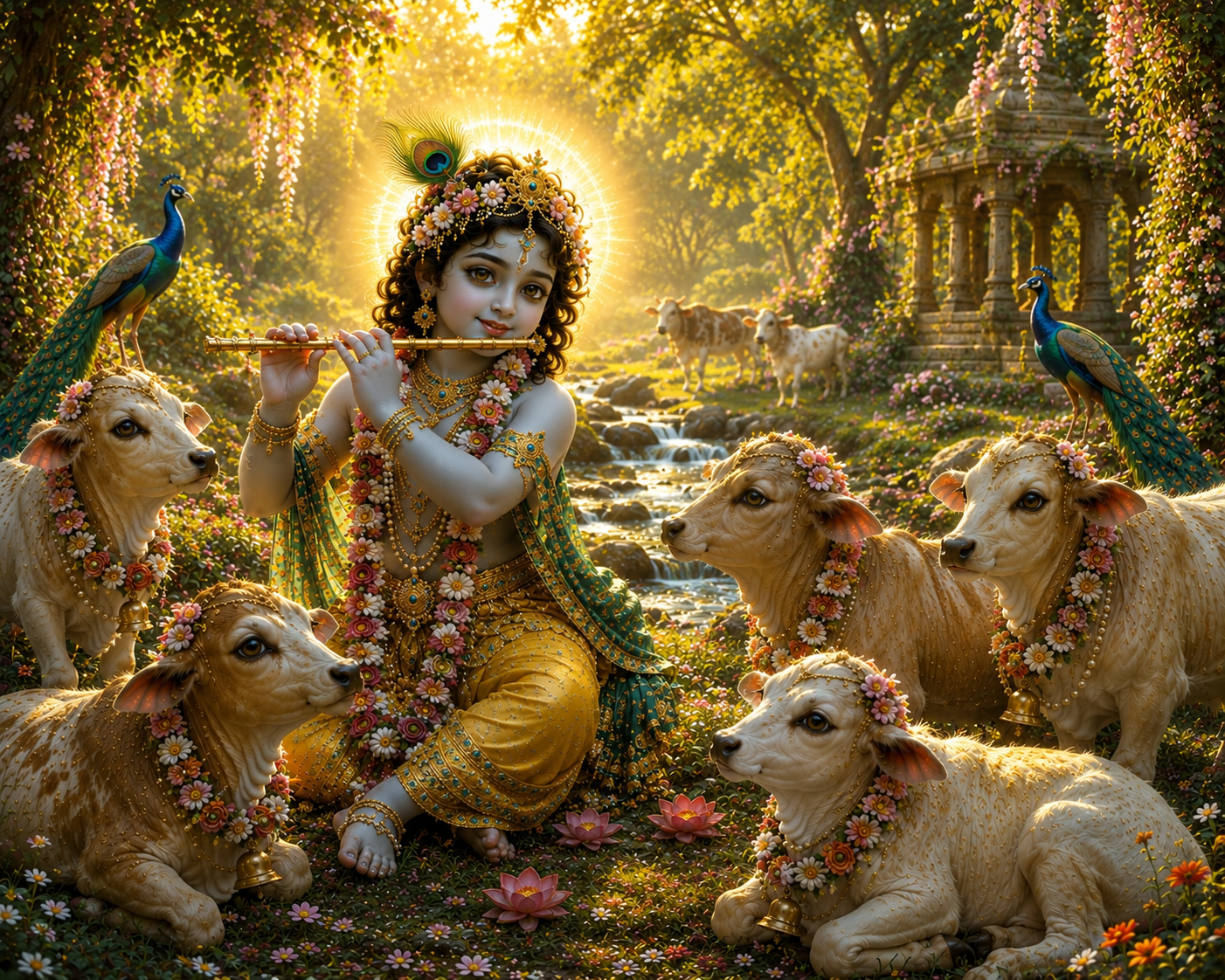 Krishna's Pastimes With His Friends