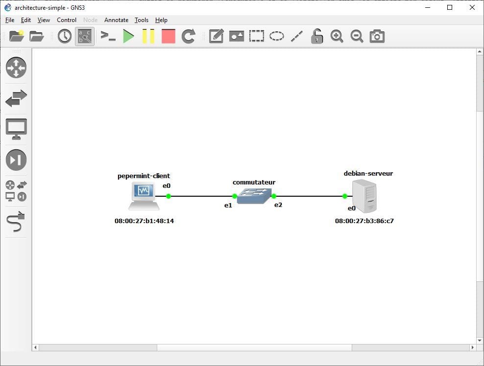 intégrer une VM VirtualBox sous GNS3