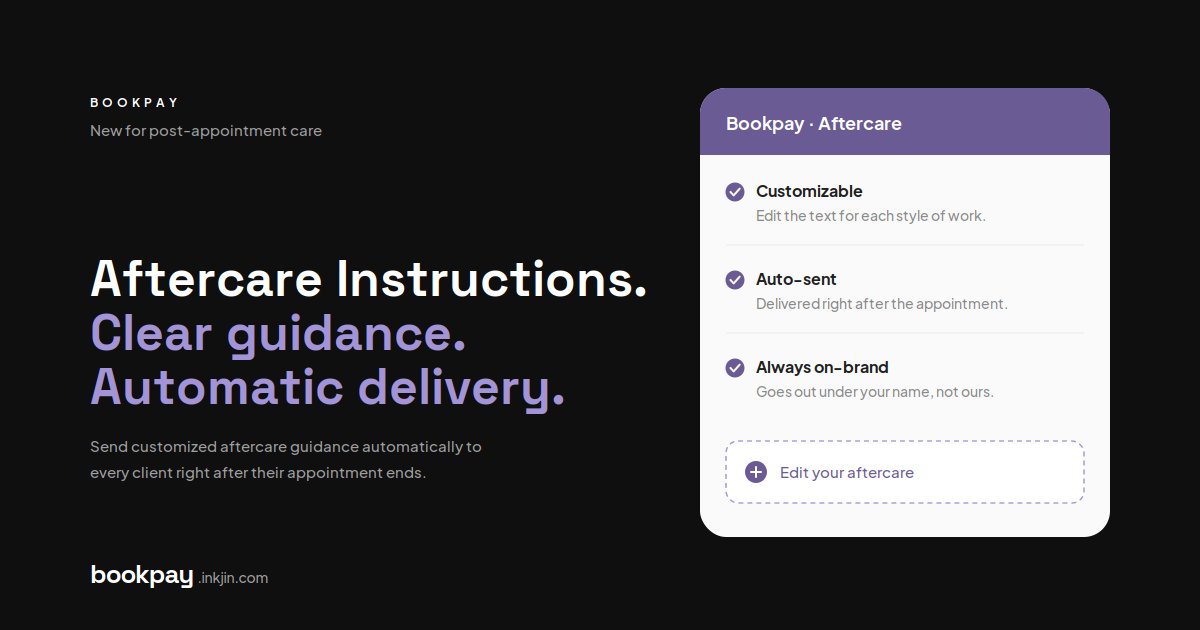 Stop answering the same aftercare questions. Send them automatically.