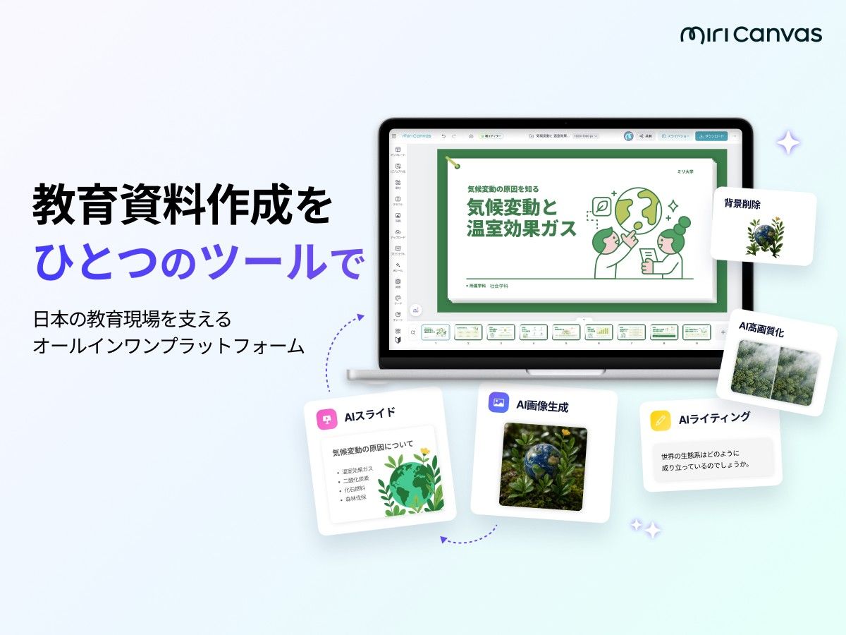 AIプレゼンテーション機能を搭載した「ミリキャンバス（MiriCanvas）」、日本国内の累計登録ユーザー20万人を突破
