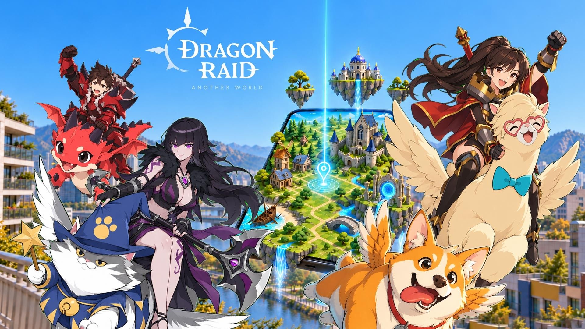 ファニーストーム、位置情報RPG『ドラゴンレイド』を本日10月14日よりグローバル同時配信開始