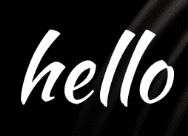 Hello Logo Title