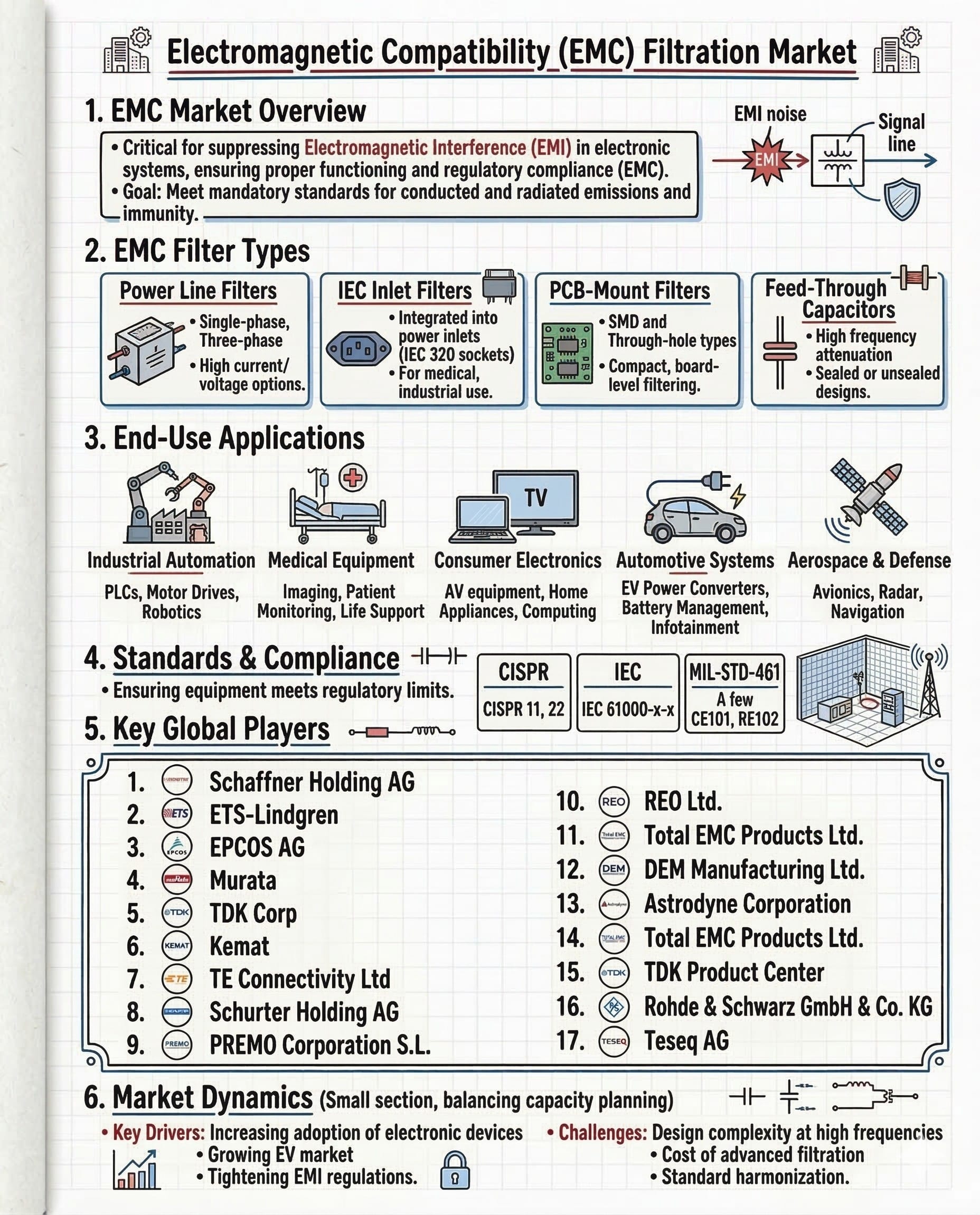 Electromagnetic Compatibility (EMC) Filtration Market Dynamics & Industry Scope