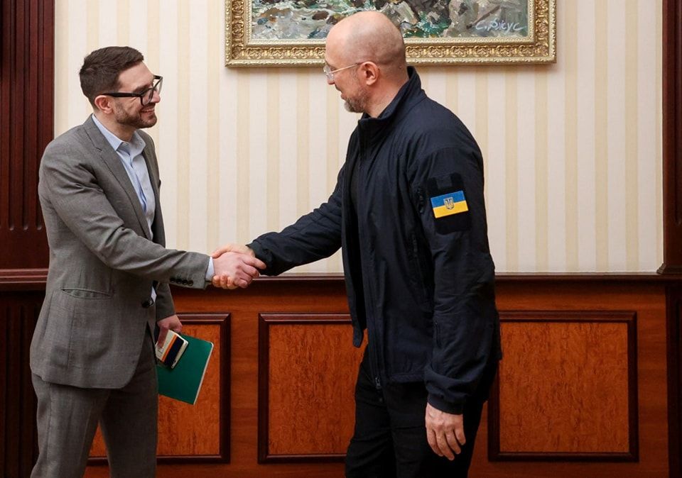 Ukraine premier meets Alex Soros for talks on rebuilding projects, frozen Russian assets