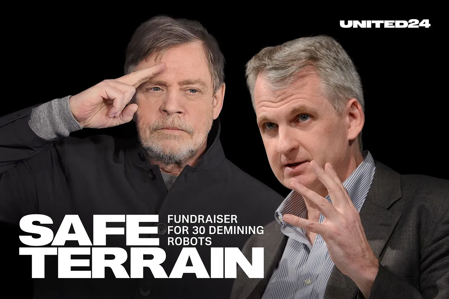 Mark Hamill, Tim Snyder launch fundraiser for 30 robots to clear mines for Ukraine recovery