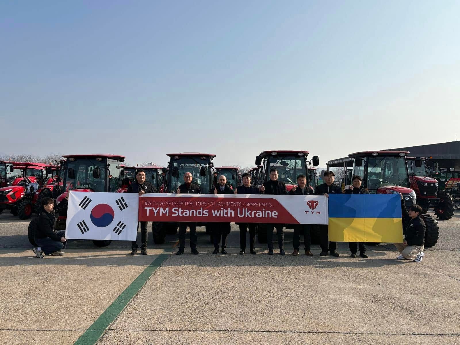 South Korea's TYM to ship 20 tractors to Ukraine as reconstruction aid