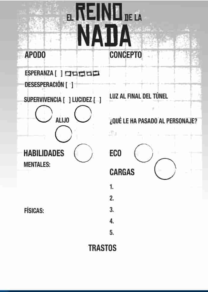 Reseña del libro de rol El reino de la nada