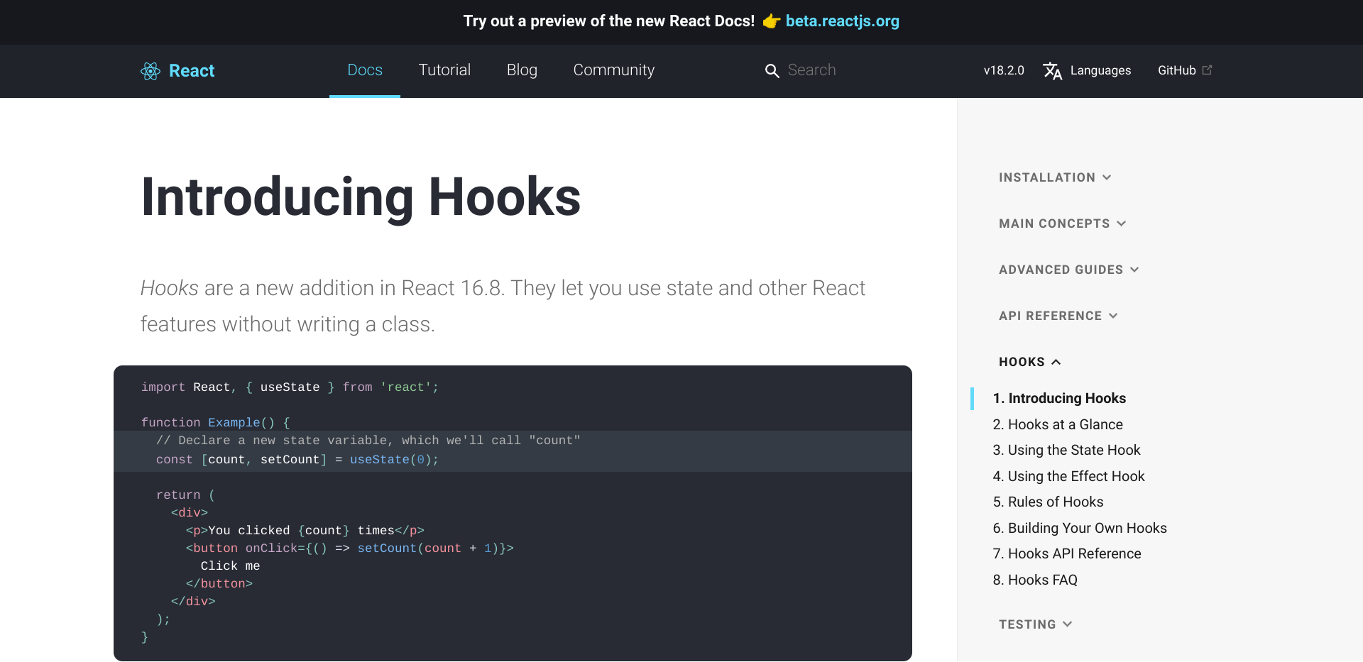 React Hooks