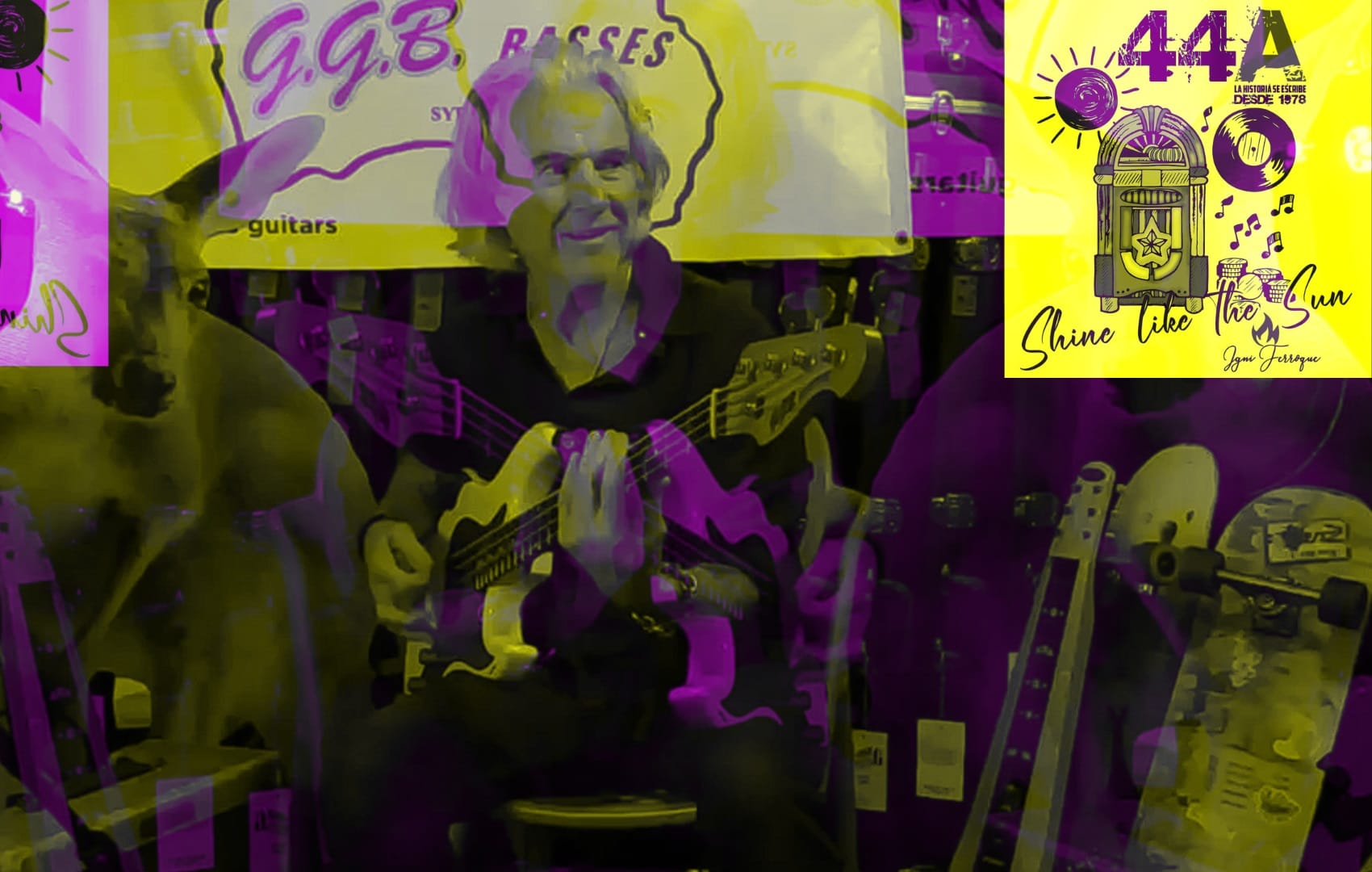 Garry Gary Beers INXS bassist performance video. "Shine Like The Sun" rock song by Igni Ferroque.