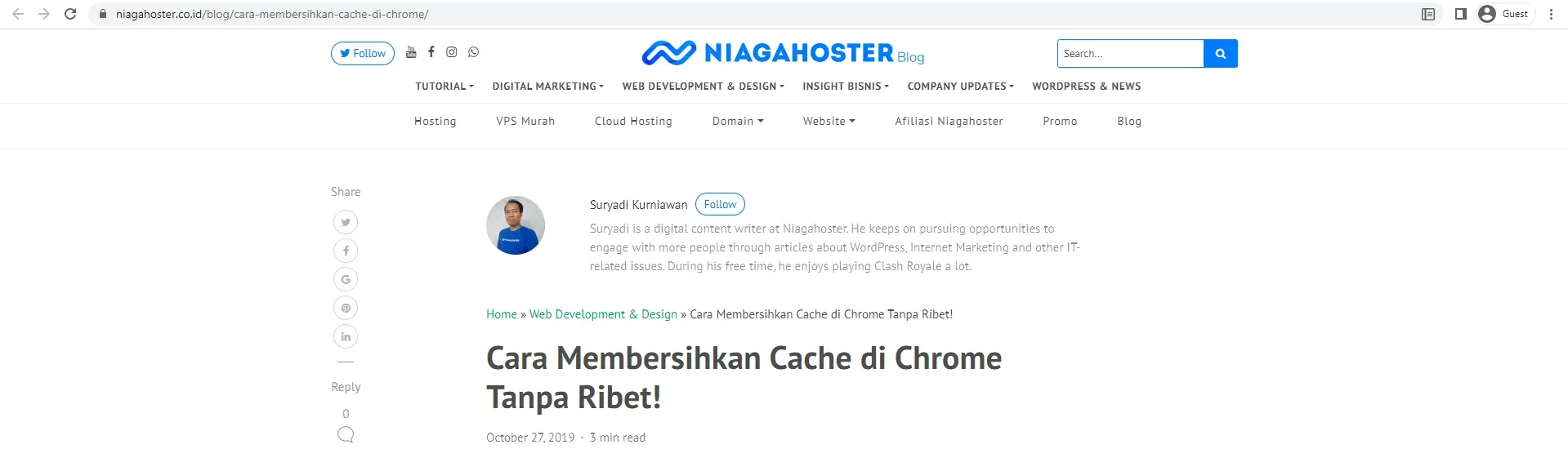 Cara Membersihkan Cache di Chrome Tanpa Ribet!