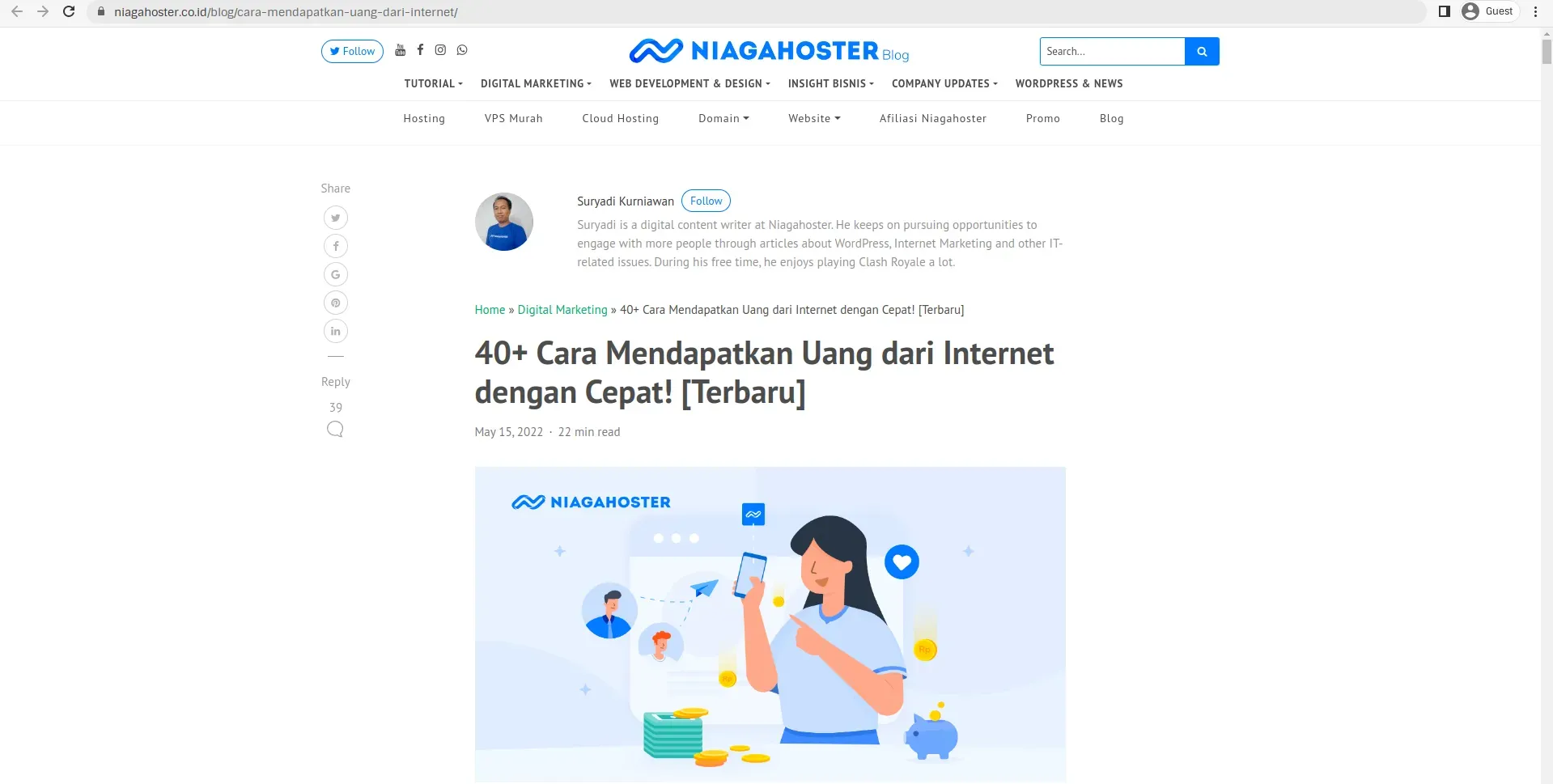 40+ Cara Mendapatkan Uang dari Internet dengan Cepat! [Terbaru]