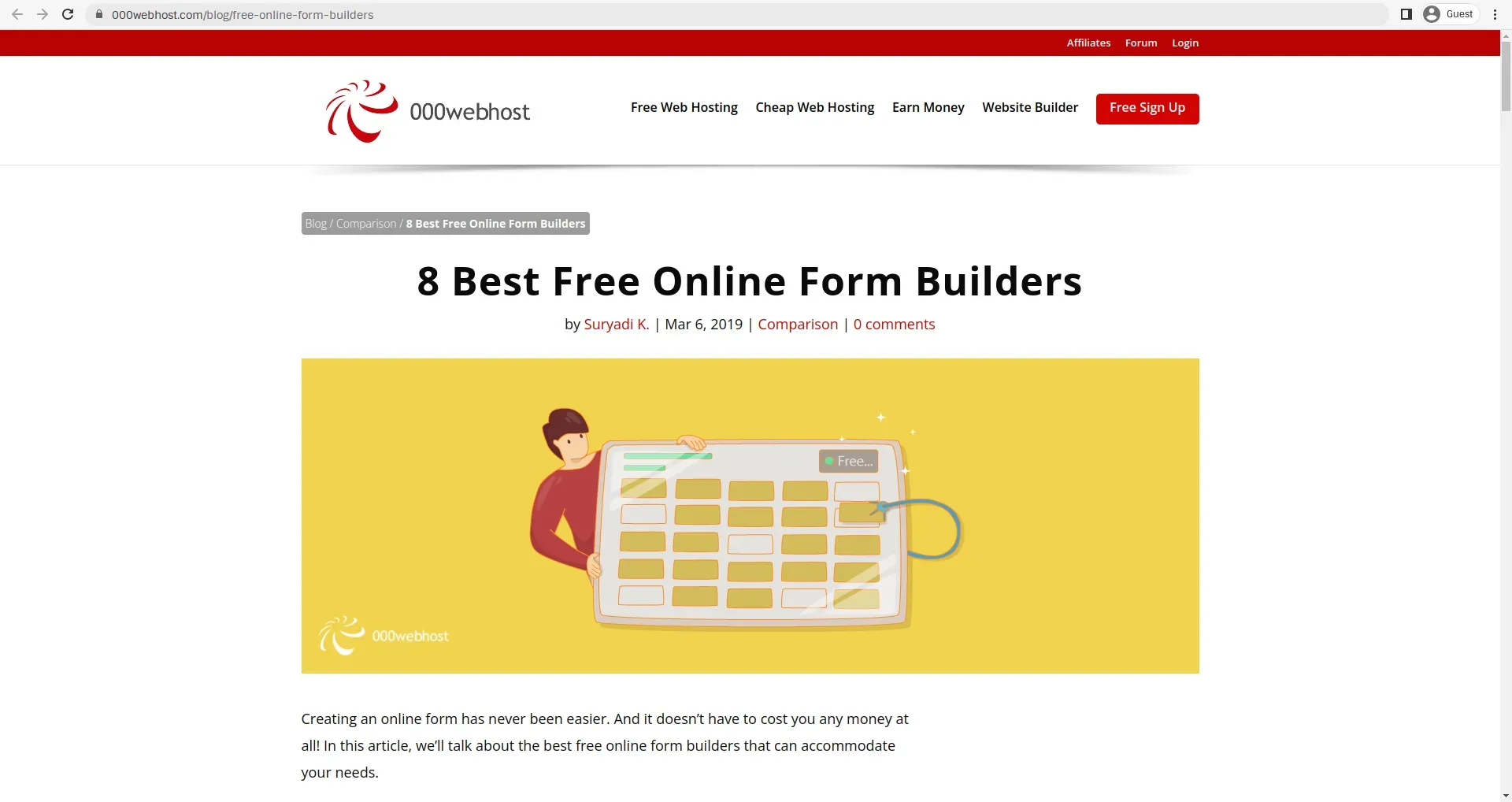 8 Best Free Online Form Builders