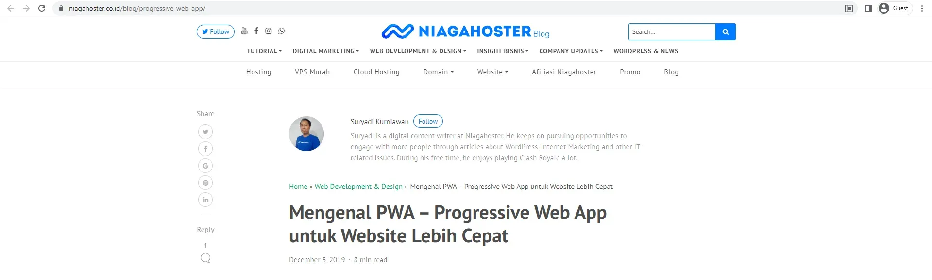 Mengenal PWA – Progressive Web App untuk Website Lebih Cepat