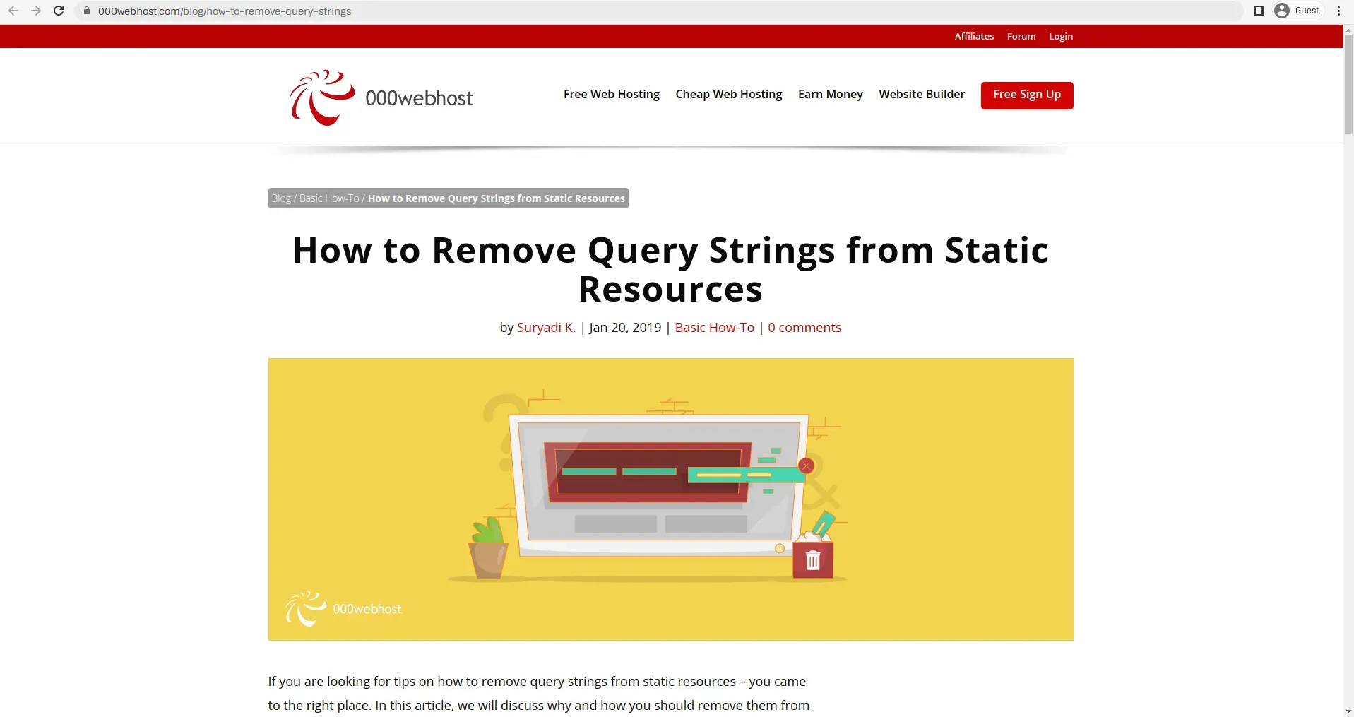 How to Remove Query Strings from Static Resources