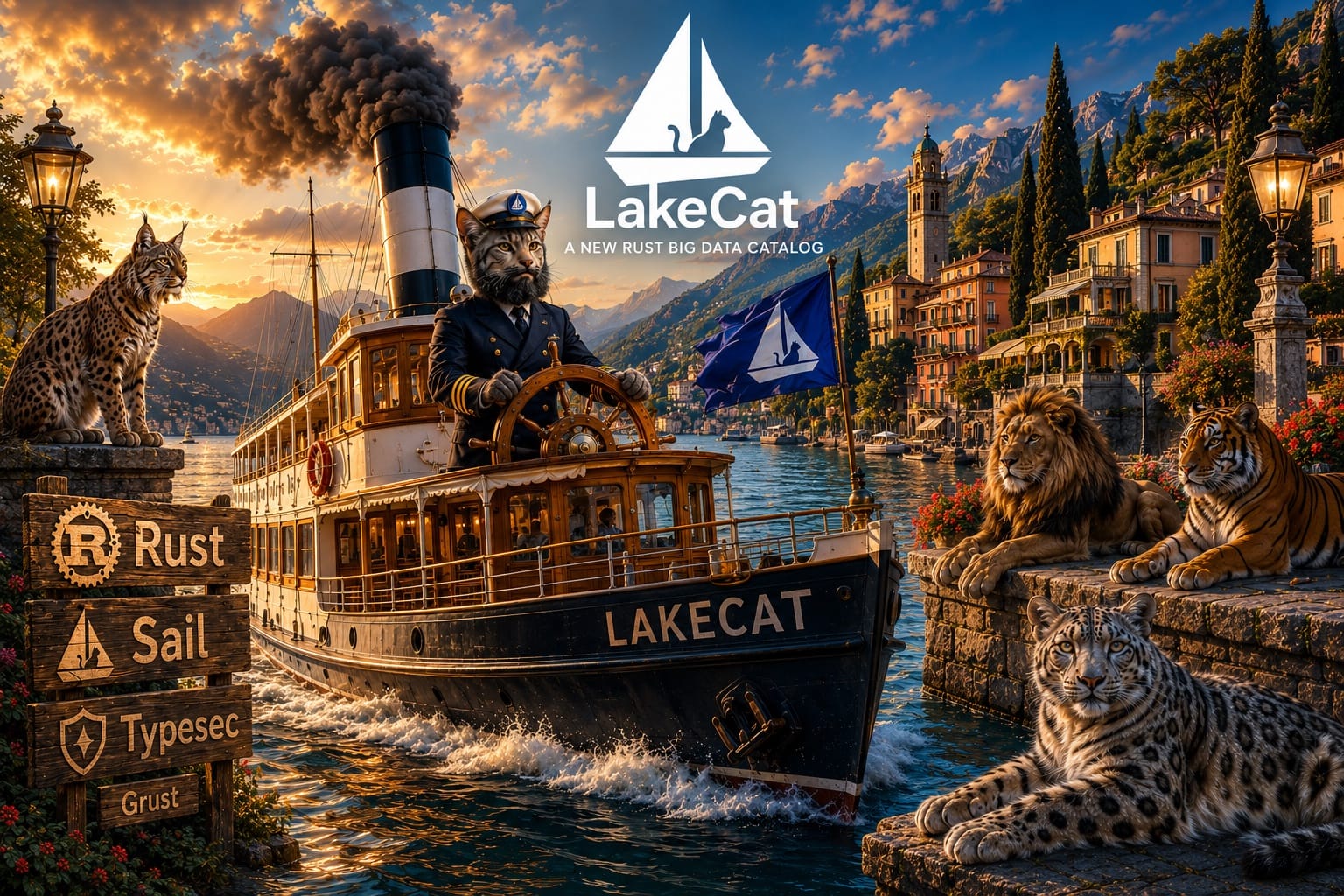 LakeCat: a thin Iceberg REST catalog with governance, lineage, and proof built in