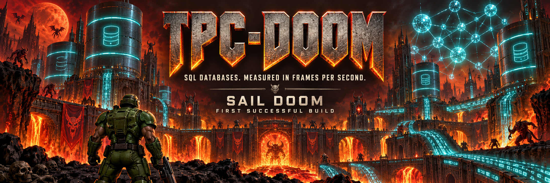 Sail plays Doom: SQLDoom's own client at 32 tics a second on Spark SQL