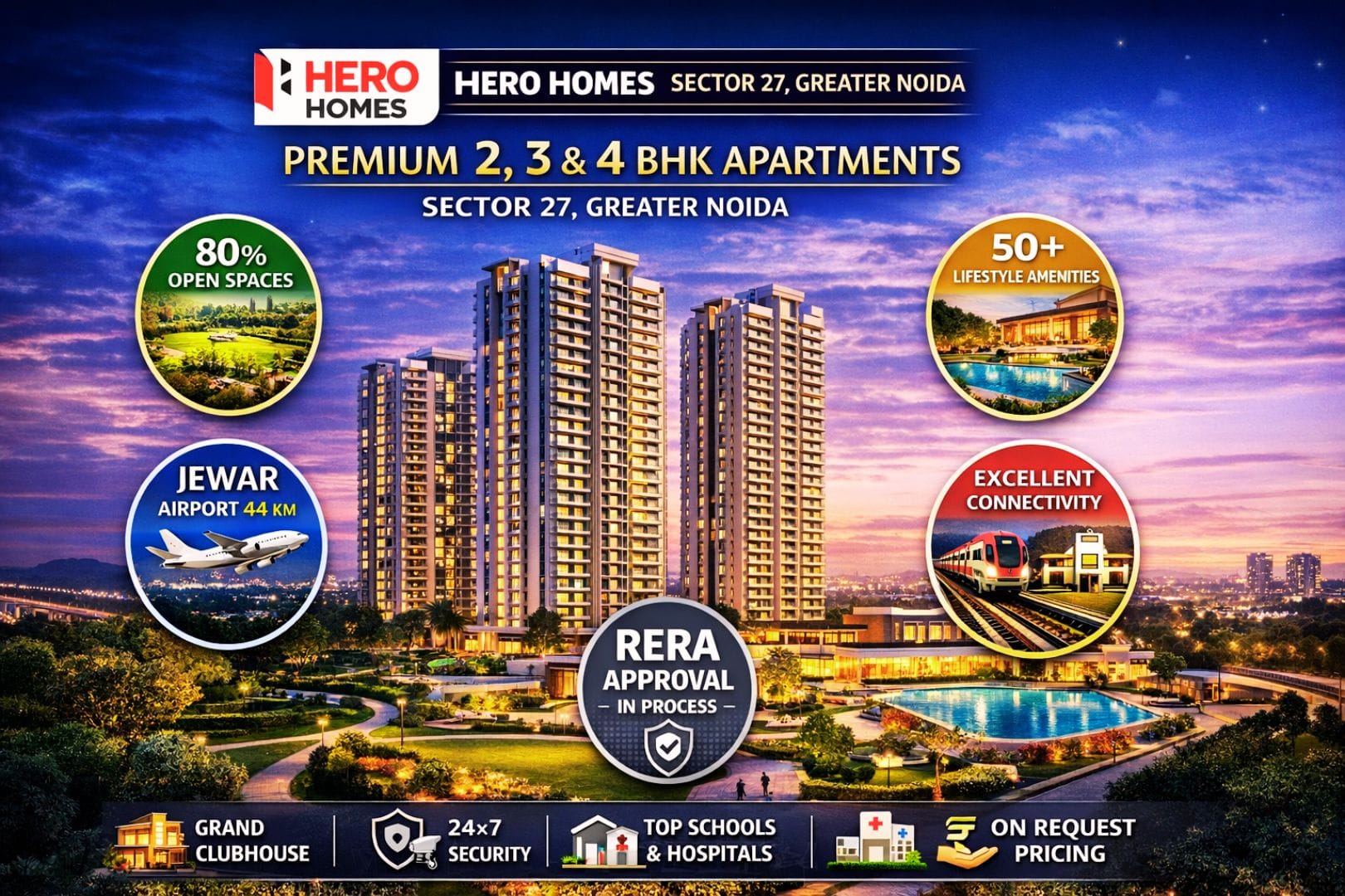 Hero Homes project at Sector 27, Greater Noida