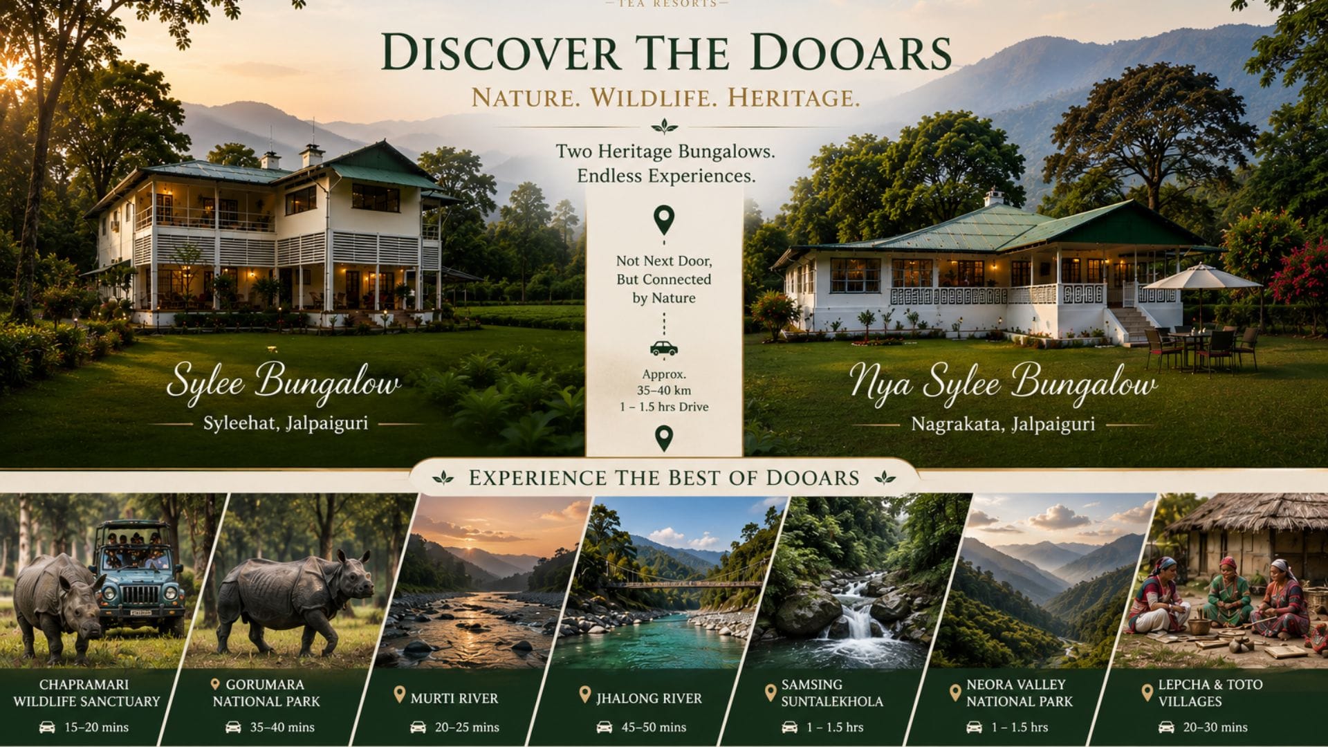 Sightseeing in Dooars | Attractions Near Octavius Tea Resorts