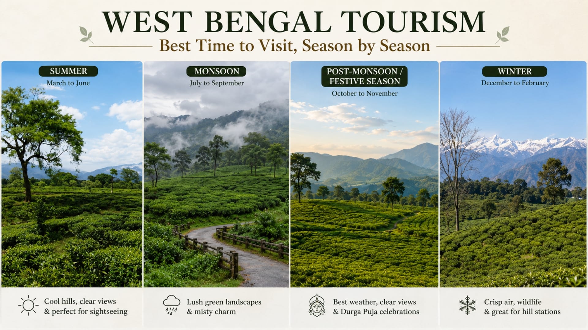 West Bengal Tourism: Best Time to Visit, Season by Season