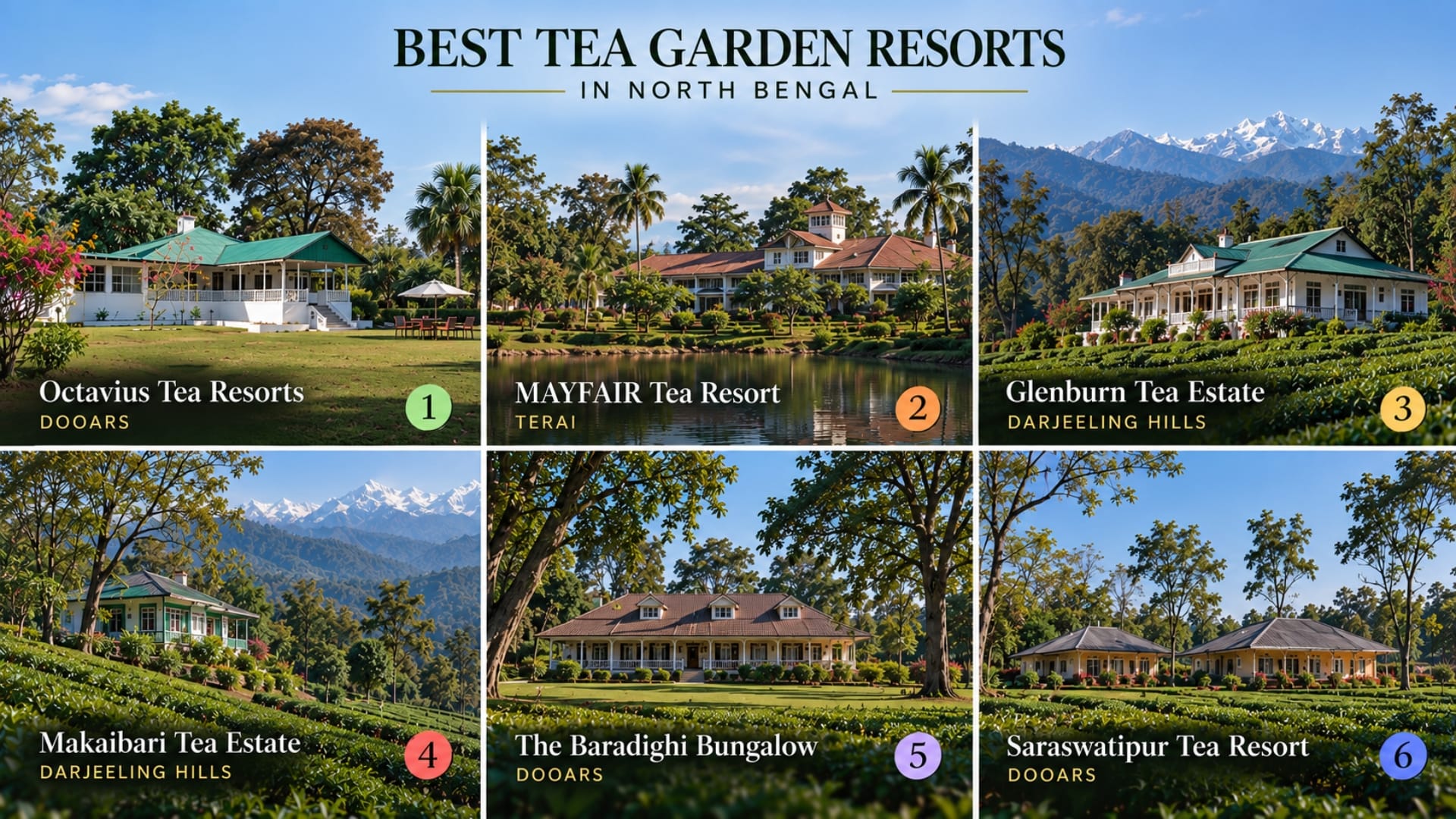 Best Tea Garden Resorts in North Bengal