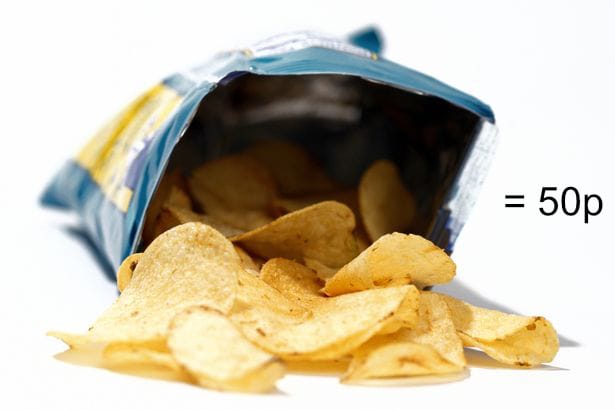 A bag of crisps