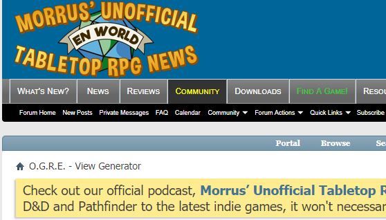 On Random Generators with Russ Morrissey of EN World