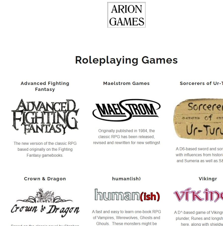 Interview with Graham Bottley of Arion Games, Advanced Fighting Fantasy 2E and Maelstrom Domesday
