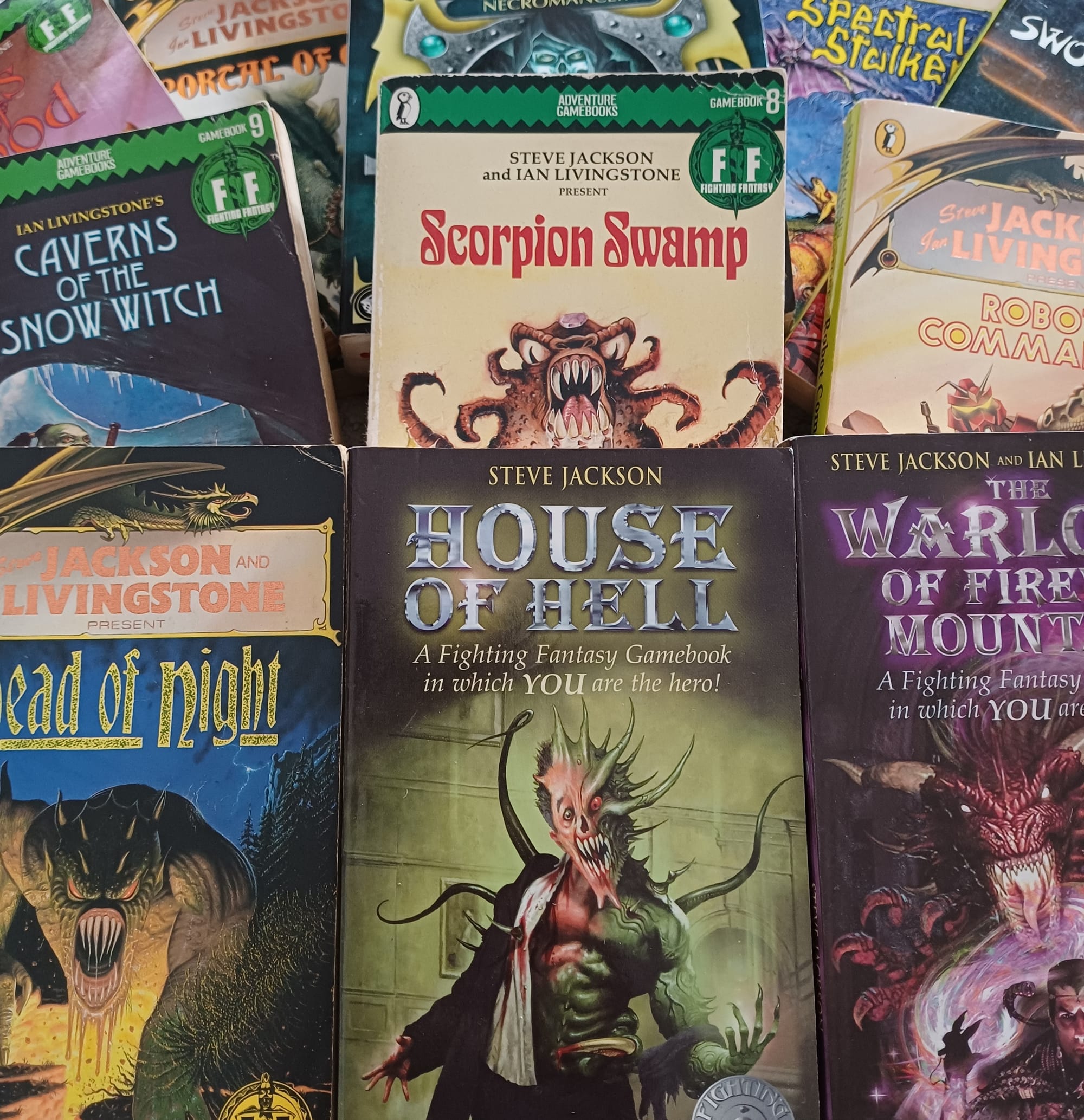 Fighting Fantasy Books in Order of Printing