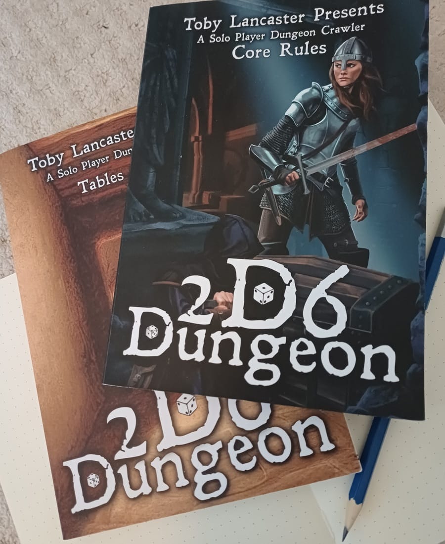 2d6 Dungeon Solo: Human Foes, Undead Horrors.