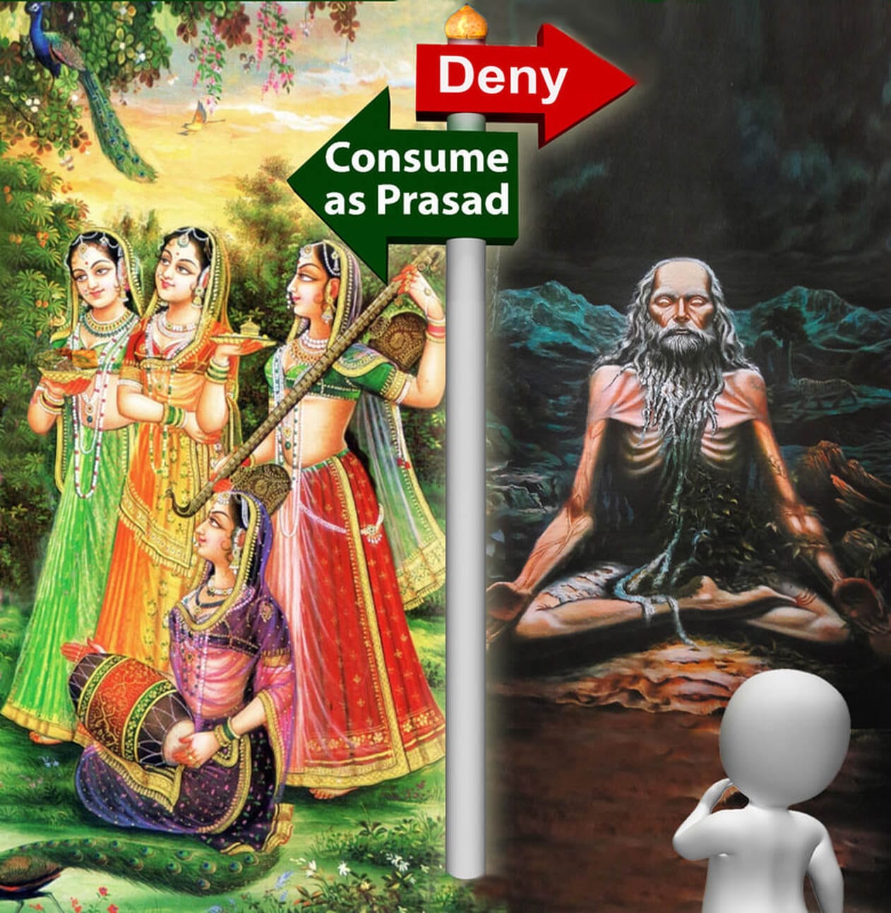 How Bhakt and Gyani Forsake the World Differently