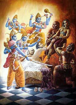 Ajamil saw Yamdoot debating Visnudoot