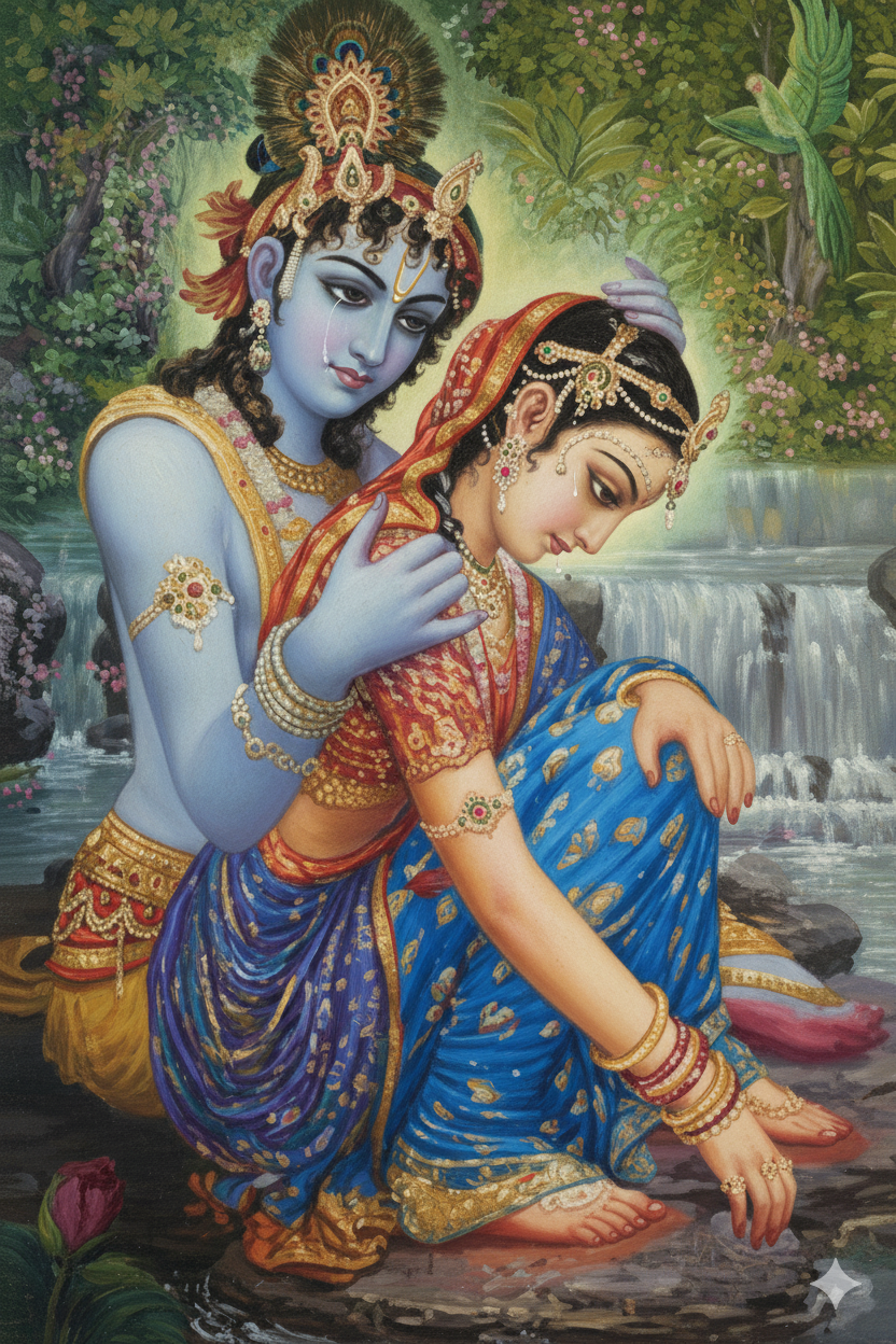 Bhakti Enchants Shri Krishna