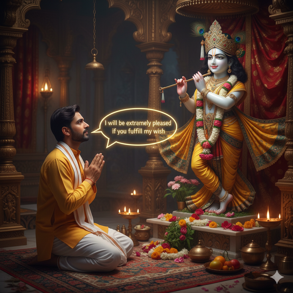 Asking for Material Boon is not Sakama Bhakti