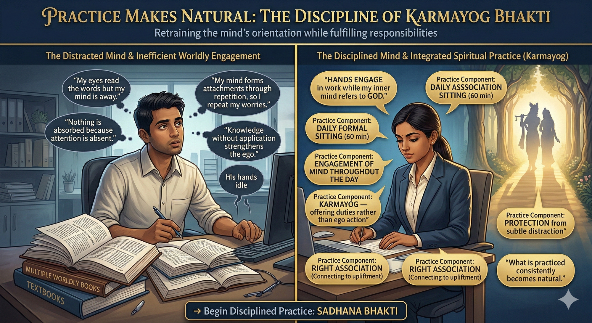 Sadhana: Disciplined Practice for Steady Remembrance of God