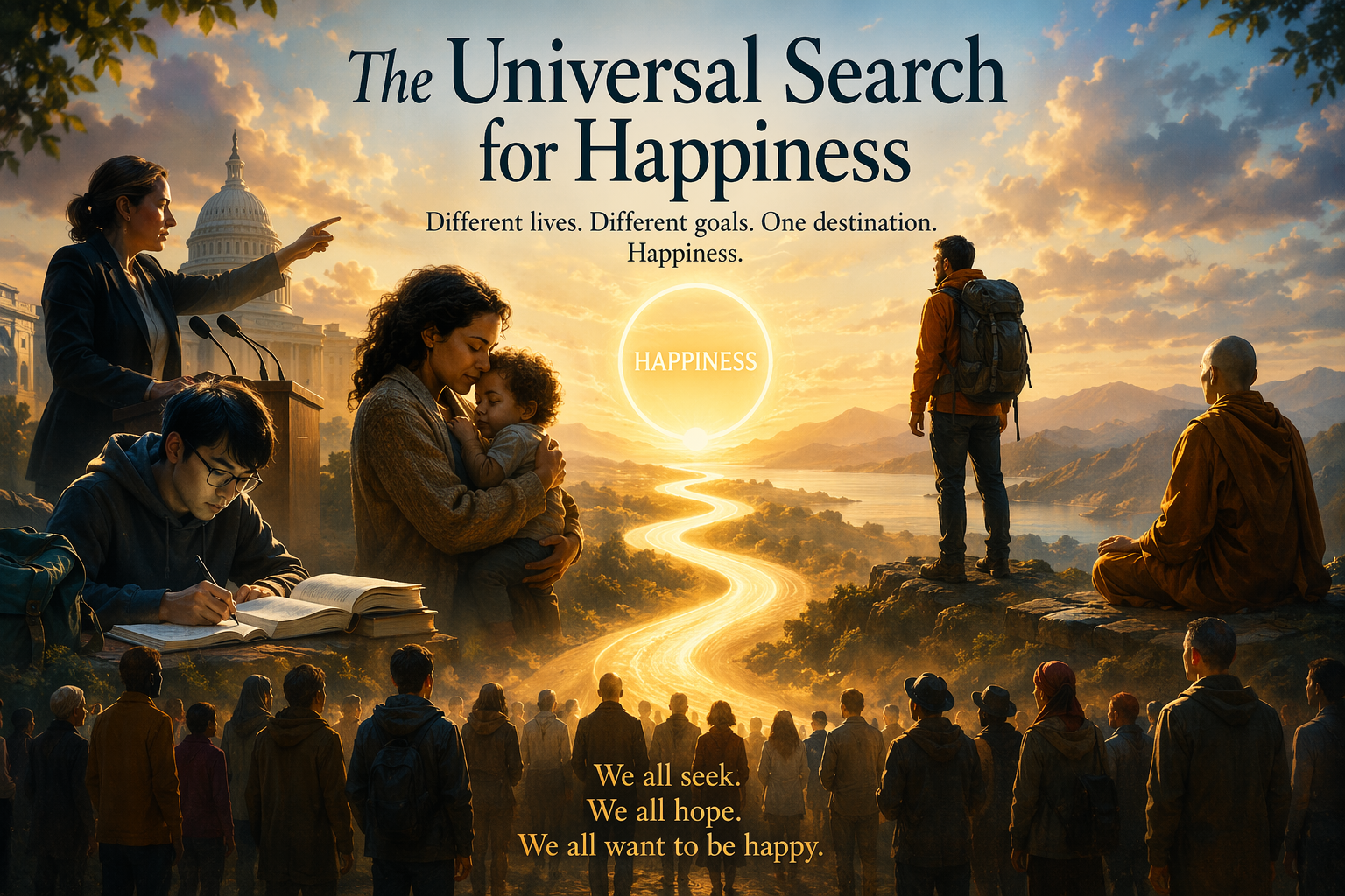The Universal Search for Happiness