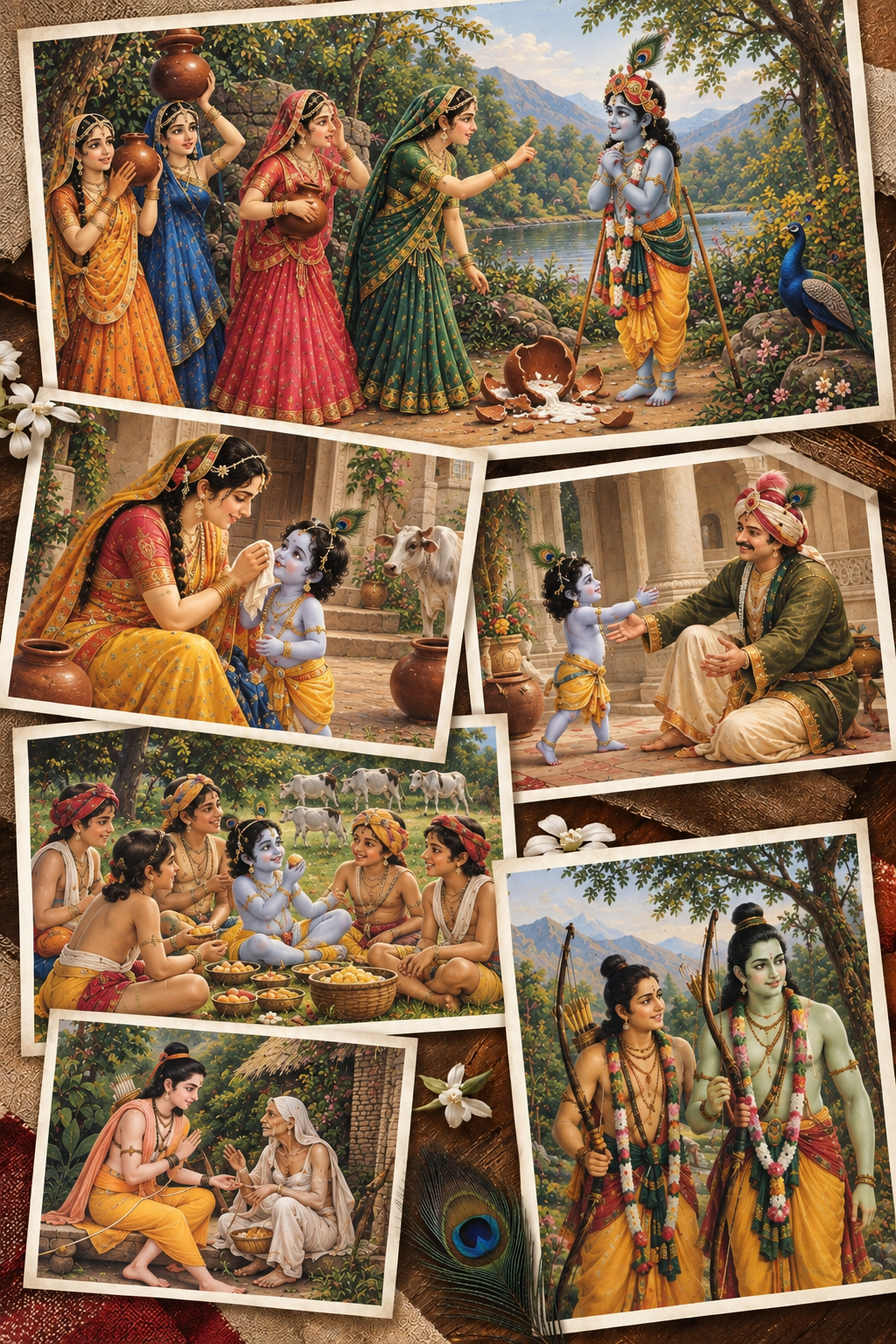 Five bhavs to server Shri Krishna