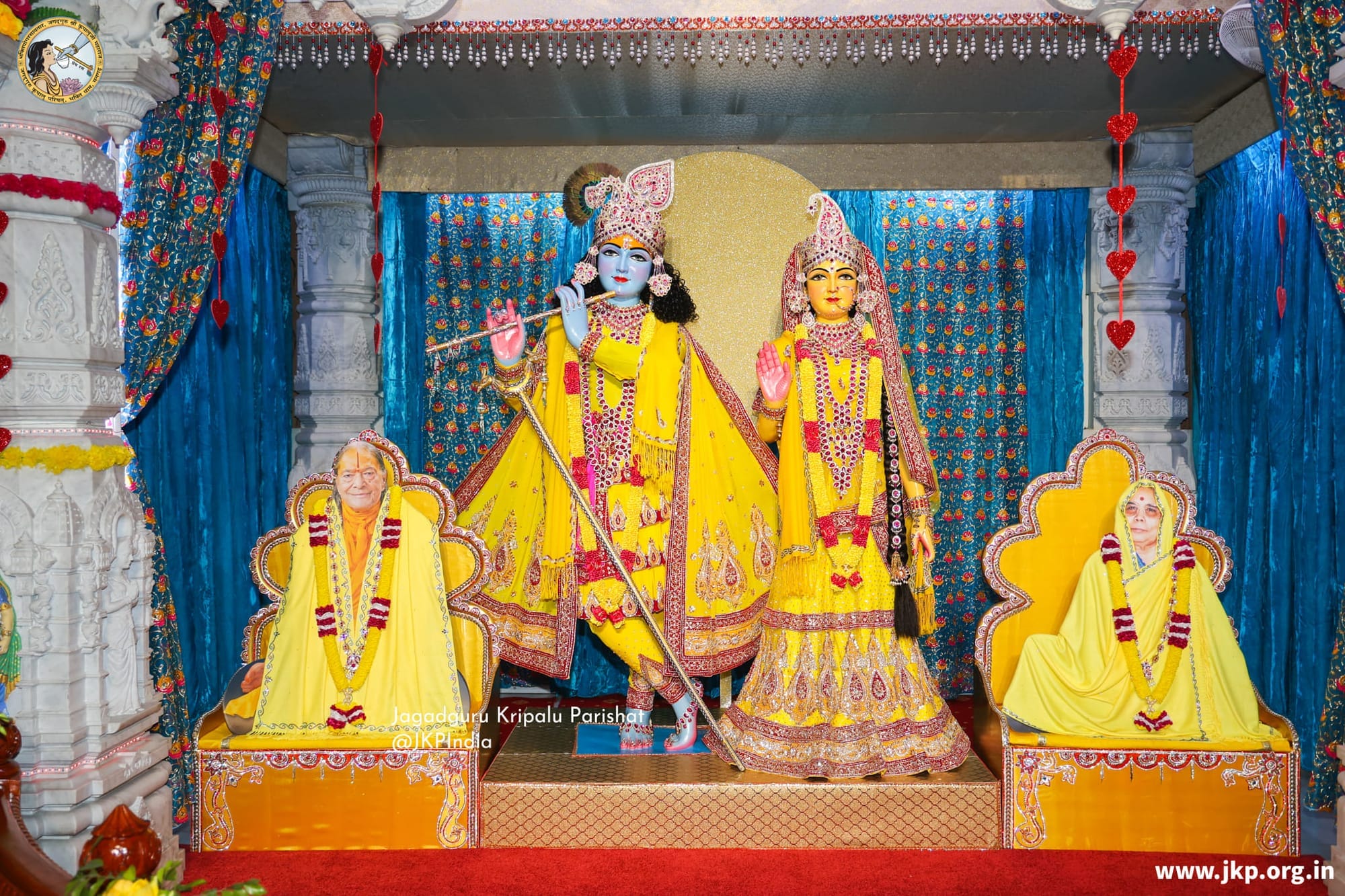 Shri Radha Krishna together as the chosen Divine object of devotion