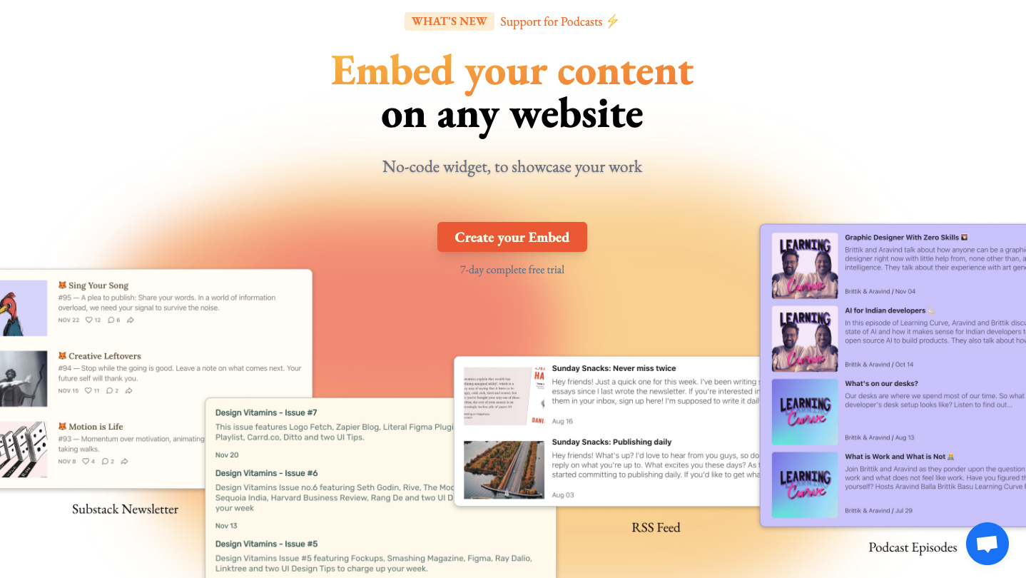 Above-the-fold of Stackblocks' landing page